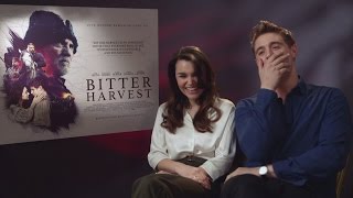 Bitter Harvest Max Irons  Samantha Barks talk superstitions and creepy confessions