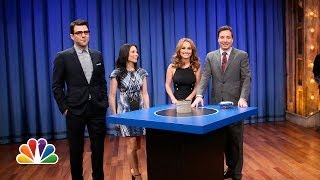 Catchphrase with Lucy Liu Zachary Quinto and Giada De Laurentiis Late Night with Jimmy Fallon