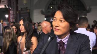 Furious 7 Sung Kang Official Red Carpet Movie Premiere Interview  ScreenSlam