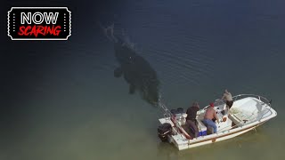 Lake Placid 2  Croc Attacks Boat