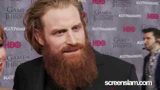 Game of Thrones Season 4 Kristofer Hivju Tormund Giantsbane Exclusive Premiere Interview