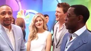 The Player Damon Gupton Charity Wakefield  Wesley Snipes 2015 NBC Upfronts Interviews ScreenSlam