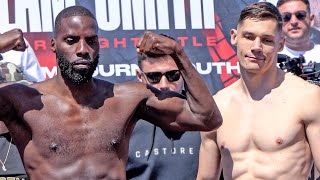 TENSE Lawrence Okolie vs Chris BillamSmith  FULL WEIGH IN  FACEOFF  BOXXER  Sky Sports Boxing