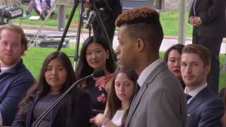 Harvard Male Orator Jonathan Roberts  Harvard Commencement 2017