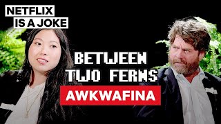 Awkwafina Between Two Ferns with Zach Galifianakis  Netflix Is A Joke