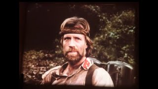 Missing in Action 2 The Beginning  Cabin Explosion  Chuck Norris   War Movie16mm Film Snippet