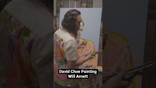 David Choe Painting a Portrait of Will Arnett davidchoe portrait arttutorial willarnett art