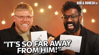 Romesh CANNOT BELIEVE Robs Awful World Cup Drawings   Rob  Romesh vs