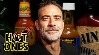 Jeffrey Dean Morgan Cant Feel His Face While Eating Spicy Wings  Hot Ones