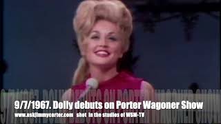 Dolly Parton debuts on The Porter Wagoner Show September 1967