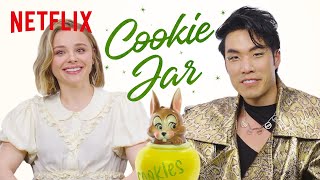 Eugene Lee Yang and Chlo Grace Moretz Answer To A Nosy Cookie Jar  Nimona  Netflix