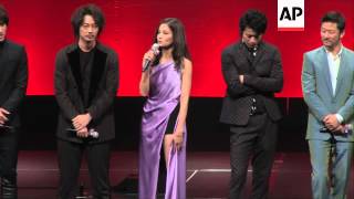 Tadanobu Asano Oguri Shun and Jerry Yan attend the premiere of  Lupin III