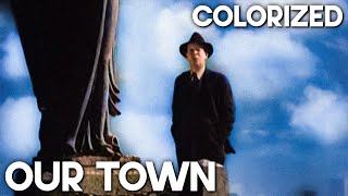 Our Town  COLORIZED  William Holden  Classic Romantic Movie  Drama