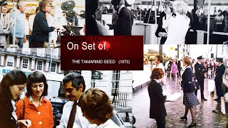 On Set of The Tamarind Seed 1973  Julie Andrews Blake Edwards Omar Sharif