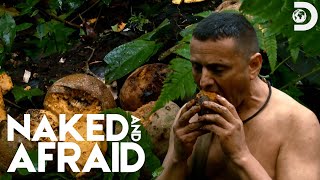 Caesar Gets DRUNK From Eating Monkey Fruit  Naked and Afraid  Discovery