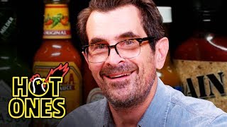 Ty Burrell Fears Sudden Death While Eating Spicy Wings  Hot Ones