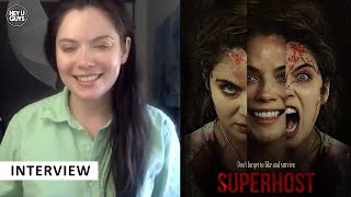 Superhost  Gracie Gillam on her dark  bloody horror film with genre icon Barbara Crampton