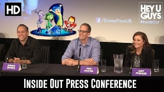 Inside Out Press Conference  Amy Poehler Pete Docter  Jonas Rivera