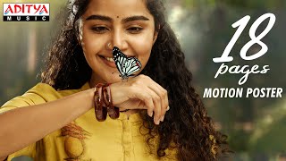 18 Pages Motion Poster  Nikhil Anupama  Surya Pratap  Bunny Vas  Sukumar  Gopi Sundar