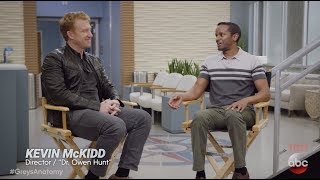 Actors Kevin McKidd and Kelly McCreary  Greys Anatomy Post Op Episode 6