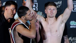 CONFRONTATION  Edgar Berlanga vs Jason Quigley  WEIGH IN  FACE OFF  Matchroom Boxing  DAZN