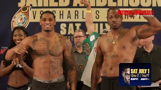Heavyweights Jared Anderson  Charles Martin WeighIn  Main Event Official For Sat ESPN