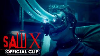 SAW X 2023 Official Clip  Eye Vacuum Trap  Tobin Bell Isan Beomhyun Lee