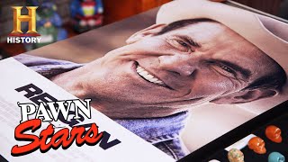 Pawn Stars Dennis Quaid SETS THE RECORD STRAIGHT on Reagan Poster Season 18  History
