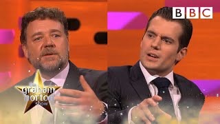 Henry Cavill and Russell Crowe on sex scenes and kissing  The Graham Norton Show  BBC