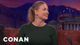 Yvonne Strahovski Was Repulsed By Her Husband  CONAN on TBS