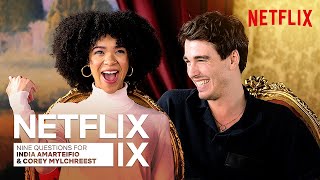 The India Amarteifio and Corey Mylchreest Queen Charlotte Interview  Netflix IX