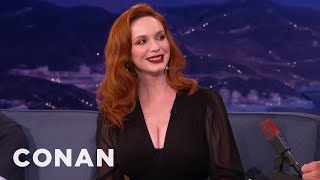 Christina Hendricks Is Thinking About Going Blonde  CONAN on TBS