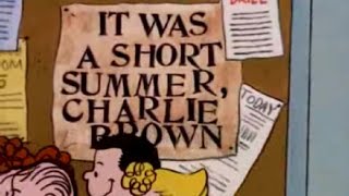 It Was a Short Summer Charlie Brown 1969 Peanuts Cartoon Short Film