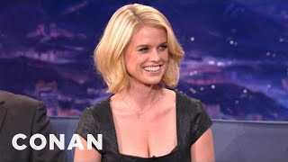 Alice Eve On Her Beautifully Mismatched Eyes  CONAN on TBS