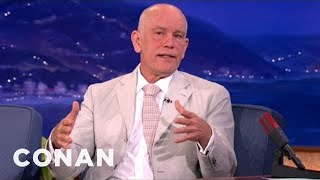 John Malkovich Hates The Sound Of His Own Voice  CONAN on TBS