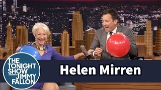 Helen Mirren Chats with Jimmy While Sucking Helium
