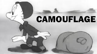 Private Snafu  A Lecture on Camouflage  1944  WW2 Cartoon  US Army Animated Training Film