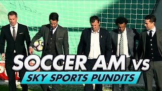 Soccer AM v Sky Pundits  Volley Challenge w Carragher Redknapp  Le Tissier