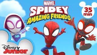 Spideys Best Moments  Compilation  Marvels Spidey and his Amazing Friends  disneyjunior