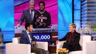 Ellen Meets Jeopardy Contestant Who Made Alex Trebek Emotional