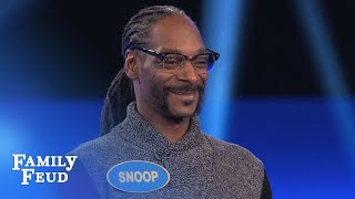 Snoop Doggs CRAZY Fast Money  Celebrity Family Feud  OUTTAKE