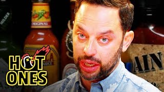 Nick Kroll Delivers a PSA While Eating Spicy Wings  Hot Ones