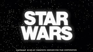 STAR WARS Original Trailer Restored  1976