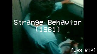 Strange Behavior 1981  VHS Rip