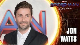 Director Jon Watts is Surrounded By Heroes  SpiderMan No Way Home Red Carpet