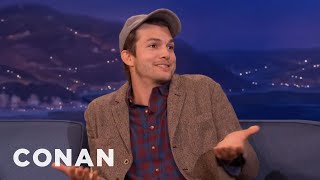 Ashton Kutcher Is So Over Charlie Sheen  CONAN on TBS