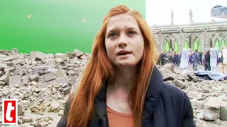 Bonnie Wright On The Set Of Harry Potter