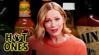 Leslie Mann Gets Revenge While Eating Spicy Wings  Hot Ones