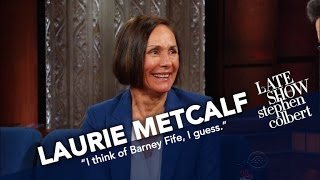 Laurie Metcalf Battles Stephen In The Late Shows New Vocal Warmups