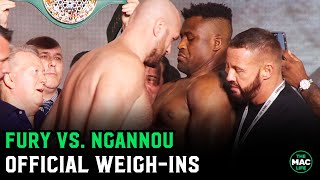 Tyson Fury vs Francis Ngannou Final Face Off  Ngannou looks disturbed